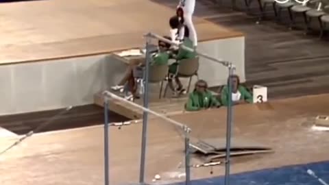 The banned “Dead Loop” of Olga Korbut in the 1972 Olympics. It was the ...
