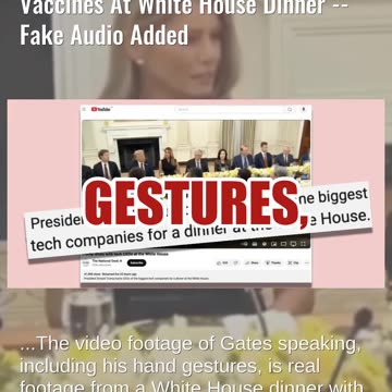 Fact Check: Bill Gates Did NOT Apologize For Windows, Viruses, Vaccines At White House -- Fake Audio