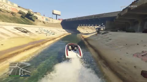 Time Event Run up & back flood control channel near Vespucci Beach (Director Mode)-Date: 8/10/2018