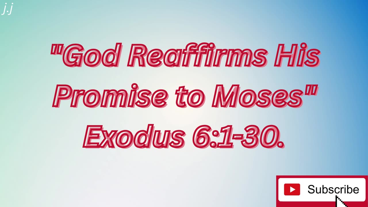 "God Reaffirms His Promise to Moses" EXODE 6:1-30 #shorts #youtube #ytshorts #jesus #views #shortvid