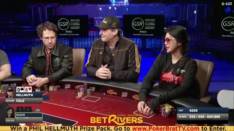 Phil Hellmuth, Jungleman, Xuan Liu, 3COIN ♦ Day 3♦ Livestream High Stakes Poker Cash Game