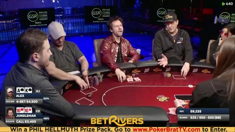 Phil Hellmuth, Jungleman, Xuan Liu, 3COIN ♦ Day 3♦ Livestream High Stakes Poker Cash Game