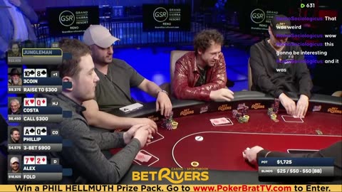 Phil Hellmuth, Jungleman, Xuan Liu, 3COIN ♦ Day 3♦ Livestream High Stakes Poker Cash Game