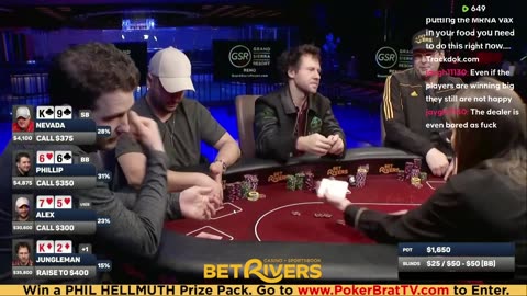 Phil Hellmuth, Jungleman, Xuan Liu, 3COIN ♦ Day 3♦ Livestream High Stakes Poker Cash Game