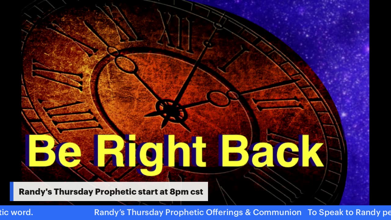 Randy's Thursday Prophetic, May 15