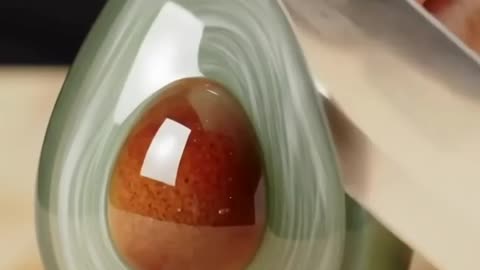 Cutting Glass Avocado ASMR 🥑