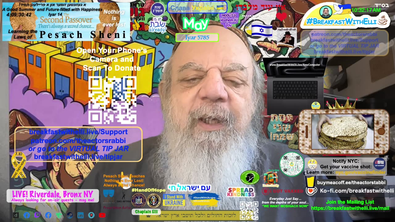 SHOW NOTES: Breakfast with Elli - יום שנכפל בו כי טוב - TUESDAY - 6 May 2025 - 8 Iyar - 5785