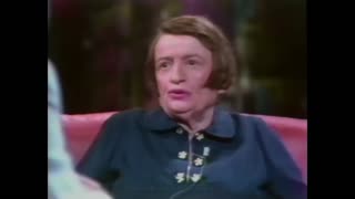 Ayn Rand Interview with Tom Snyder (1979)
