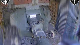Russian Heavy Guns Found Hidden Amongst Ruins of Auto Shops and Construction Waste
