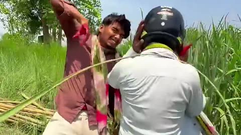 Wait for end guys-- _comedy _funny _gaon _friends _kisan _sadi _khet _malik _gannabadi