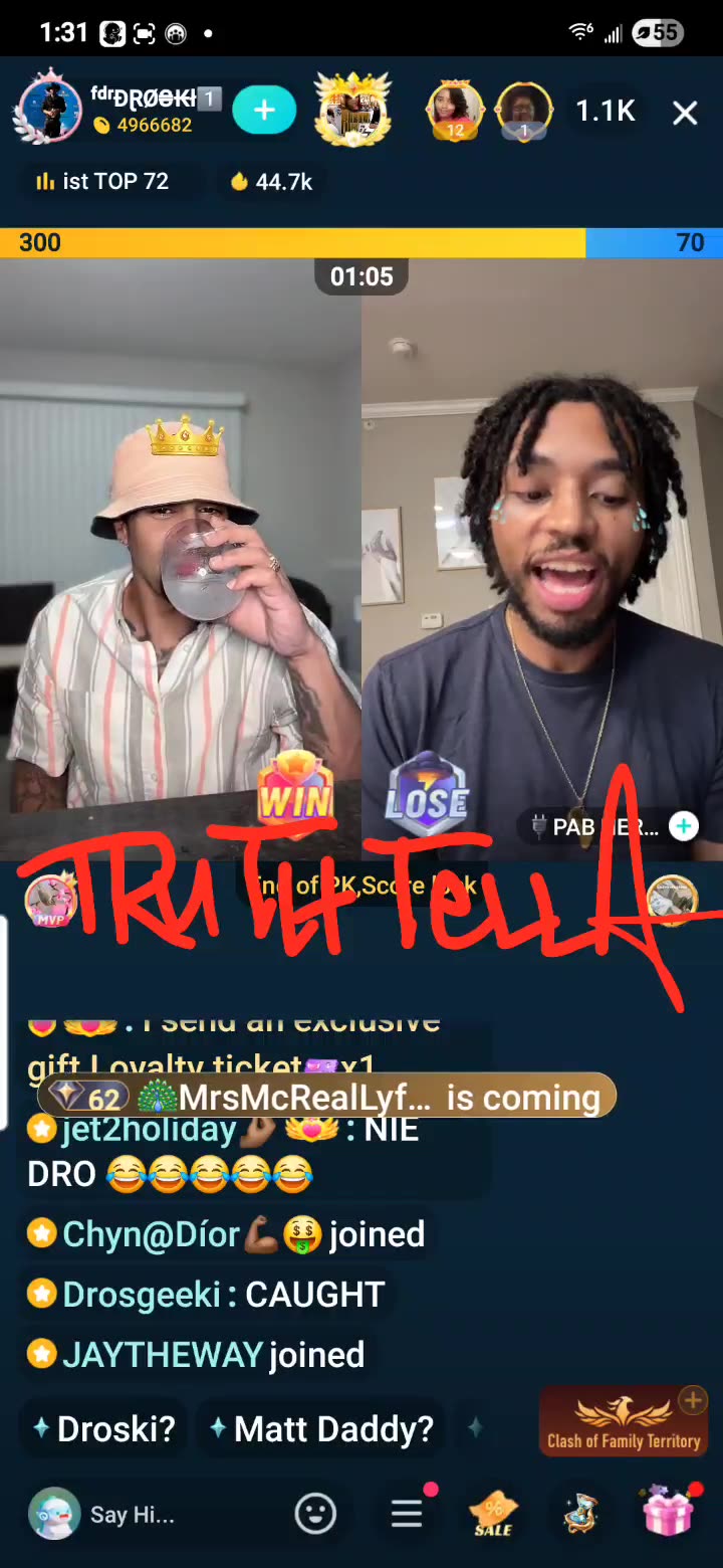 DROSKI NIGHTCAP RESPONDING TO ALLEGATIONS OF BEING HOMOSEXUAL LINES PABLO NERO