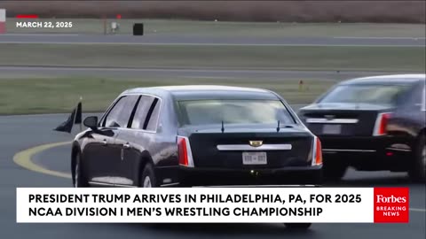 BREAKING NEWS: Trump, Musk Arrive In Philadelphia For NCAA Division I Men’s Wrestling Championship