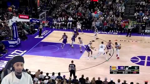 FlightReacts to Los Angeles Lakers at Utah Jazz game highlights