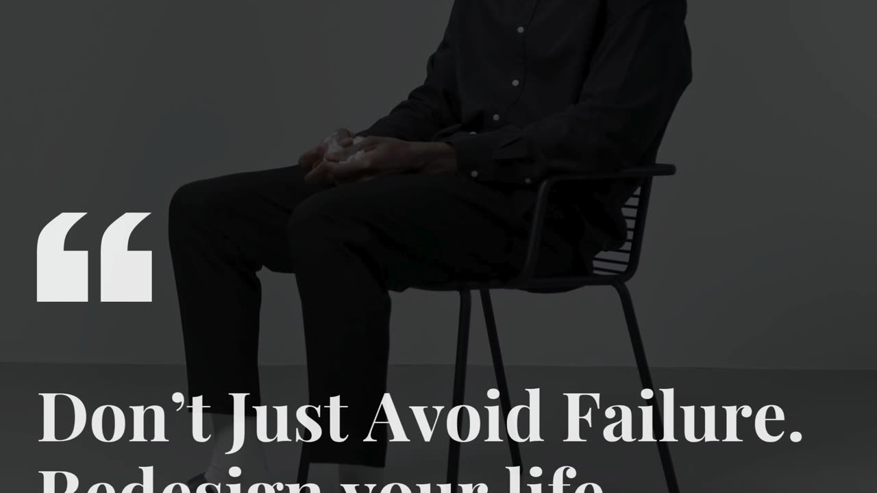 ⚠️ “Don’t just avoid failure. Redesign your life around it.” – @AlexHormozi