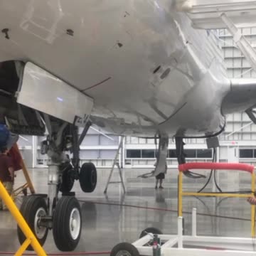 Massive #A320 Hangar Gear Swing Test #Aviation #AeroArduino