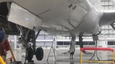 Massive #A320 Hangar Gear Swing Test #Aviation #AeroArduino