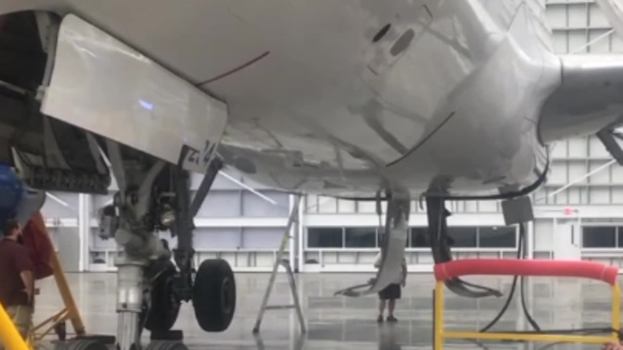 Massive #A320 Hangar Gear Swing Test #Aviation #AeroArduino