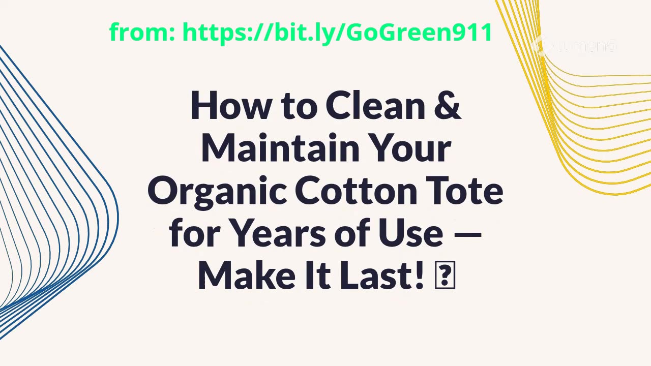 How to Clean & Maintain Your Organic Cotton Tote for Years of Use — Make It Last!
