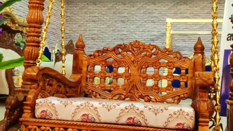 The Swing Your Heart Has Been Waiting For — Premium Teak Wood Jhula with Golden Brass Chains