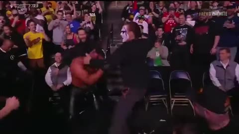 COFFIN MATCH: Icon Sting hides in the crowd in Pittsburg.
