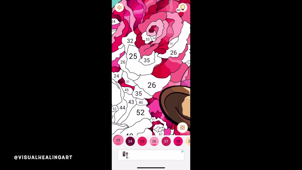 Relax, Recharge, Reflect with the Happy Color app. Inspirational Message