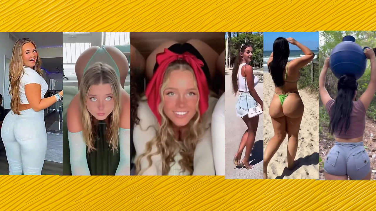 Ass compilation - Big bank tiktok challenge ❤️‍ClipchampGirls 2025
