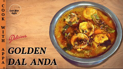Golden Dal Anda | Anda Wali Dal | And Dal Fry | Egg Curry with Dal | Daba Style Tadka Dal with Anda