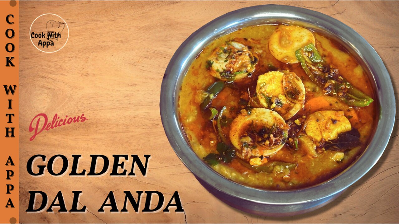 Golden Dal Anda | Anda Wali Dal | And Dal Fry | Egg Curry with Dal | Daba Style Tadka Dal with Anda