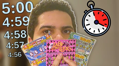 How many Lottery Tickets can I scratch in 5 minutes??