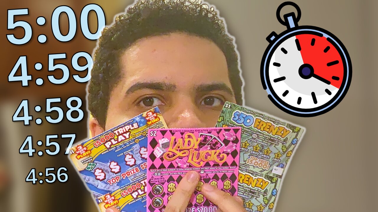 How many Lottery Tickets can I scratch in 5 minutes??