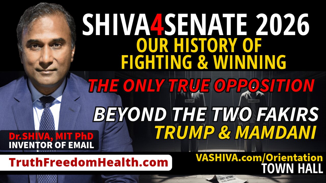 Dr.SHIVA™ LIVE: Shiva4Senate 2026: The Only True Opposition Beyond The Two Fakirs Trump & Mamdani
