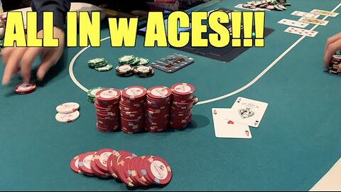 ALL IN w_ACES First Hand!!! Massive Pot To Kick Off Encore Boston Session! Poker Vlog Ep 272
