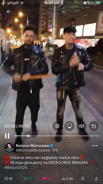 In polish : MP Grzegorz Braun campaign against migrantion