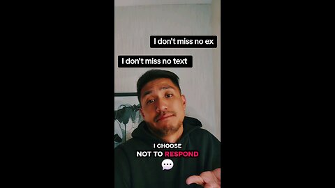 I dont miss being in a relationship