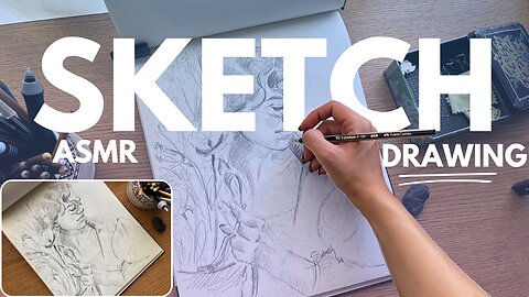 ASMR Face Drawing – Realistic Sketch with Soothing Pencil Sounds