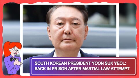 South Korean President Yoon Suk Yeol: Back in Prison After Martial Law Attempt