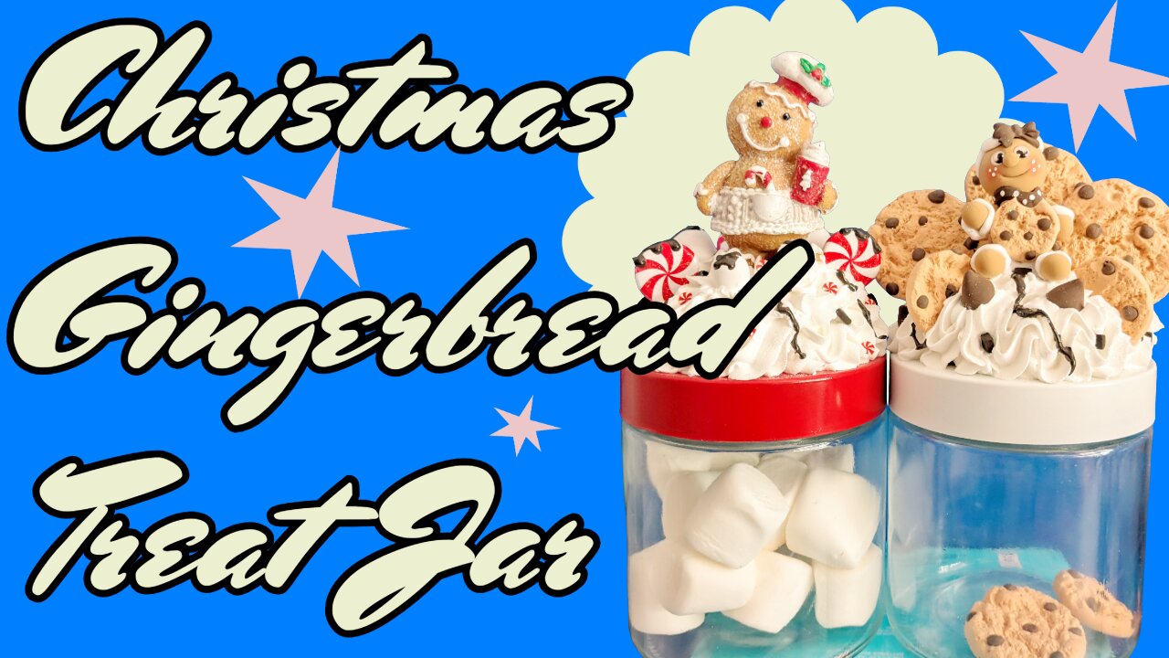 Christmas Gingerbread Treat Jar