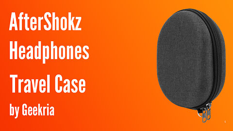 AfterShokz In-Ear Headphones Travel Case, Hard Shell Headset Carrying Case | Geekria