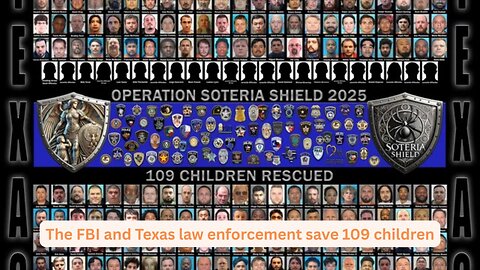 The FBI and Texas law enforcement rescue 109 children, while arresting 244 sick people
