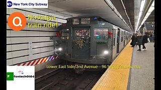 Riding the 2025 Holiday Nostalgia Train on the New York City Subway!