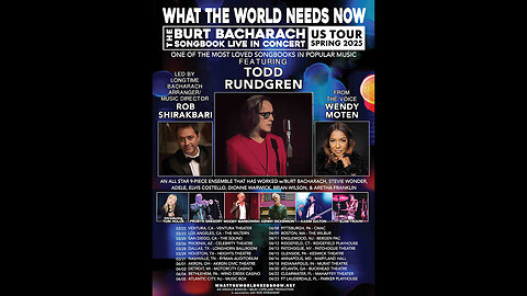 March 2025 - Rehearsal Footage 'What the World Needs Now' Tour with Todd Rundgren