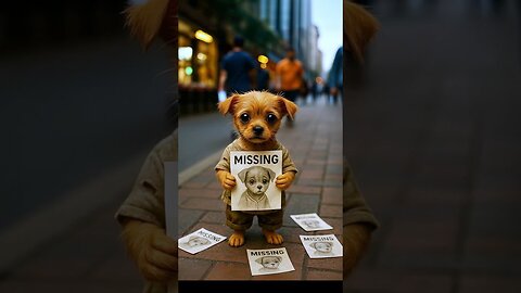 📹 The poor puppy lost his sister