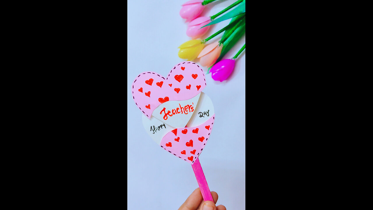 DIYTeachers Day card ideas 🌷✨❤️🤍 for kids with paper