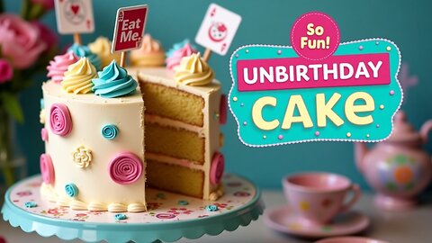 Alice in Wonderland ‘Unbirthday’ Cake | Whimsical & Delicious