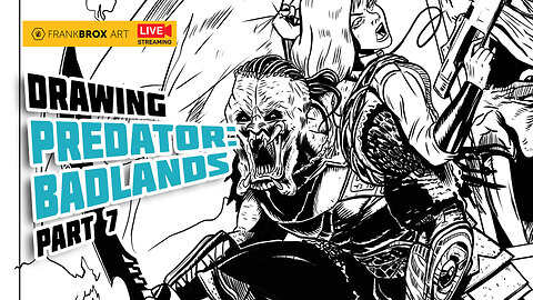PREDATOR Takes Over the BADLANDS in this EPIC Drawing! Part 7