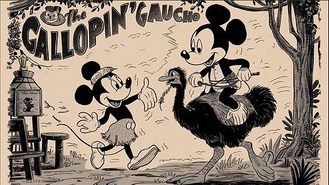 THE GALLOPIN' GAUCHO (1928) Walt Disney | Animation | Short | B&W | Free Movie