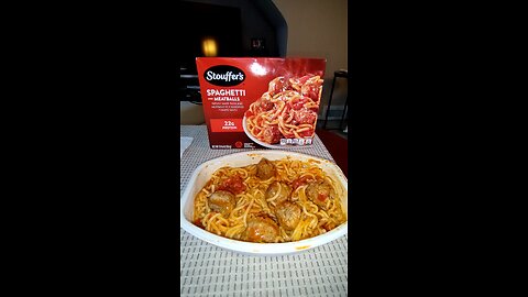 Eating Stouffer's Spaghetti With Meatballs, Dbn, MI, 5/21/25