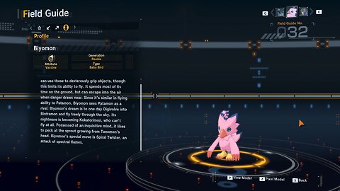 biyomon all digivolution/de-digivolution/profile Digimon Story Time Stranger
