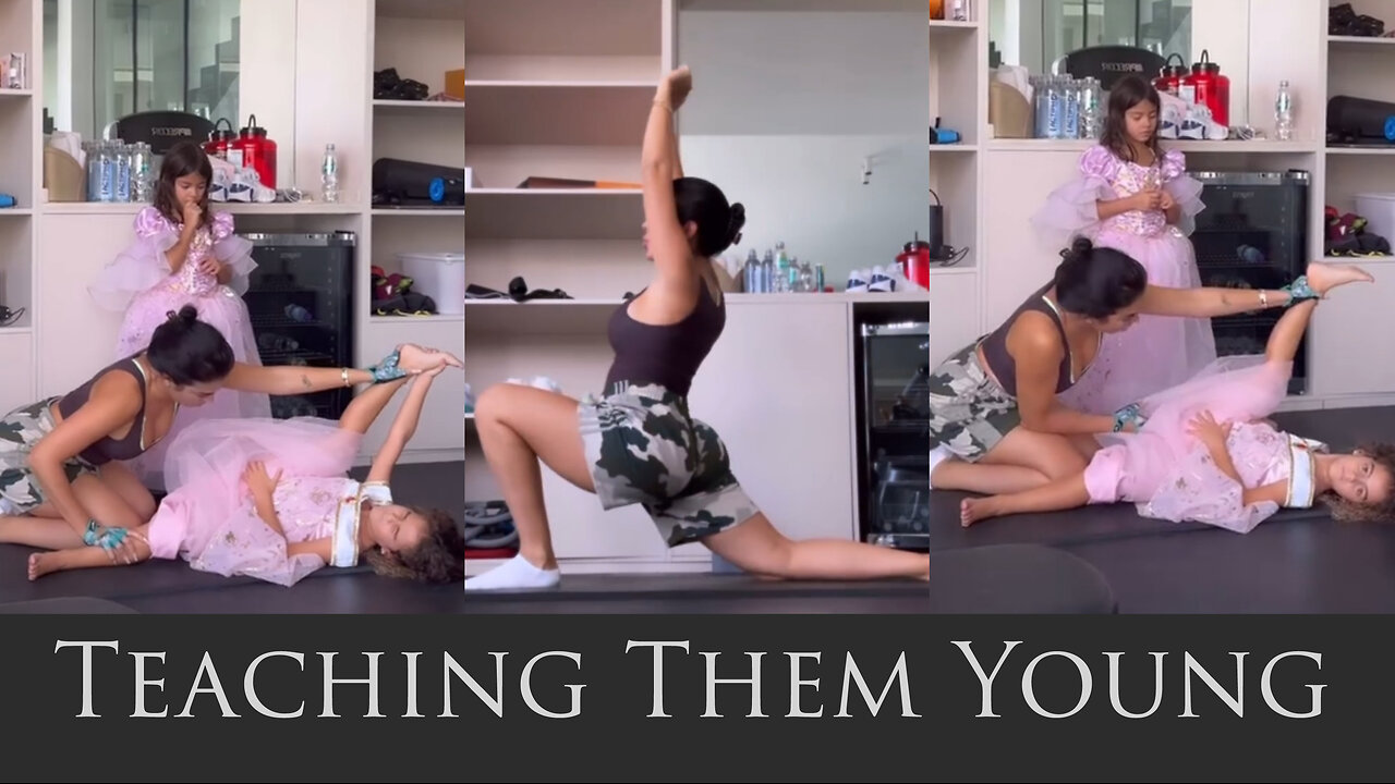 Georgina Rodríguez & Daughter: Fun Stretching Routine – 'Estirando con Mamá'