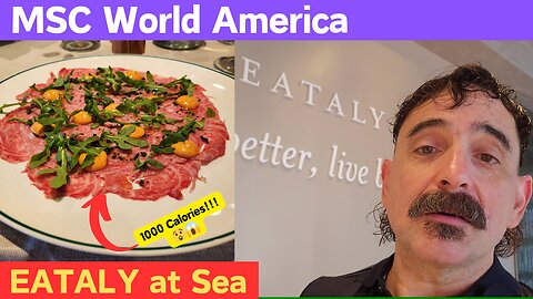 The FIRST EATALY at Sea! Aboard MSC World America